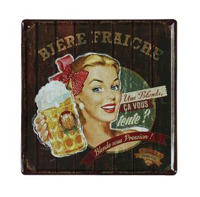 American Country Creative Iron Sheet Painting Wall Hangings, Beer