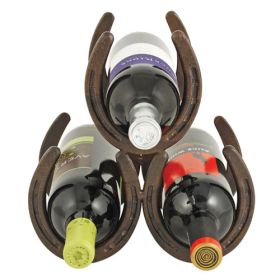 Horseshoe 3 Bottle Metal Wine Rack by Foster & Ryeâ„¢
