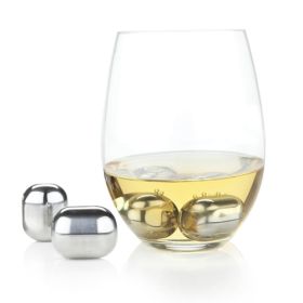 Glacier RocksÂ® Stainless Steel Wine Globes by ViskiÂ®