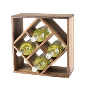 Acacia Wood Lattice Wine Rack by TwineÂ®