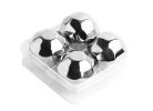 Set of 4 Stainless Steel Ice Cube Stainless Steel Reusable Ice Cubes [Diamond]
