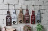 Creative Retro Rural Wood Wall Decorative Hanging Ornaments Bottle Opener