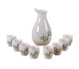 A Set Of 9 Practical Beautiful Sake Jugs And Wine Glasses Set,E1