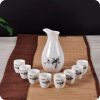 A Set Of 9 Japanese-Style Home Sake Glasses And Sake Jugs,C1