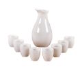 A Set Of 9 Japanese-Style Home Sake Glasses And Sake Jugs,C2