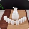 A Set Of 9 Japanese-Style Home Sake Glasses And Sake Jugs,C2