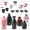 Ancient Style Ceramic Wine Bottle Wine Glass Jug Set Sake Wine Set-Y1