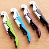 Portable Red Wine Corkscrew Bottle Opener Wine Opener Can Openers- Green