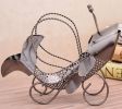 Wine Holder Stainless Steel Wine Rack Modern Metal Wine Rack Fish A