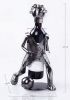 Wine Holder Stainless Steel Wine Rack Modern Metal Wine Rack Soccer Player