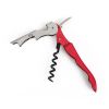 Stainless Steel Corkscrew Bottle Opener Wine Beer Openers Foil Cutter - Red