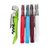 Stainless Steel Corkscrew Bottle Opener Wine Beer Openers Foil Cutter - Red