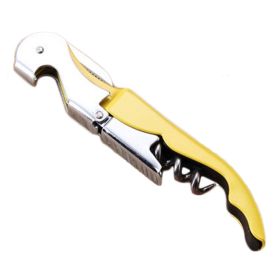 Stainless Steel Corkscrew Wine Bottle Opener Yellow