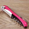 Stainless Steel Corkscrew Wine Bottle Opener Red