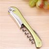 Stainless Steel Corkscrew Wine Bottle Opener Lemon yellow