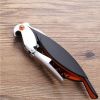 Stainless Steel Corkscrew Wine Parrot Bottle Opener Black