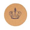 5PCS Cork Coasters Wooden Cup Mats Drinks Holder Placemats Table Decor, Crown