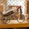 Metal Wine Organizer Storage Rack Grape Arbor Style Tabletop,Bicycle Shape