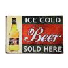 [ICE COLD BEER] Vintage Wall Decoration Creative Metal Plate Painting Hanging