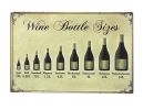 Vintage Metal Painting Wall Decorative Hanging Home/Cafe/Bar-Wine Bottle