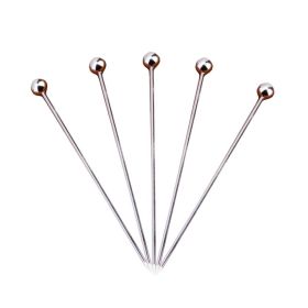 5 Pcs Stainless Steel Cocktail Stick Cocktail Picks Bar Tools - Bead