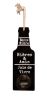Well Design Bottle Opener Bar Decoration (20x7x1cm Black Long Rope Style)