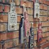 2 PCS Bottle Opener Bar Decoration Wood Red Beer Bottle Short Rope Style