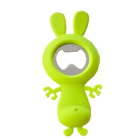 Set of 4 Lovely Green Bunny Bottle Openers Beer/Soda Bottle Openers(4.3*1.9'')