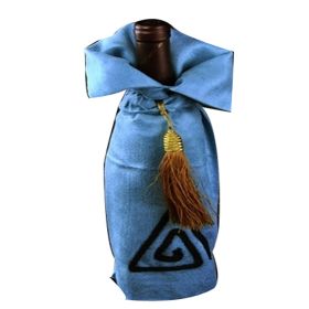 Clothing Classical Chinese  Wine Bottle Sets(Lake Blue,Free)