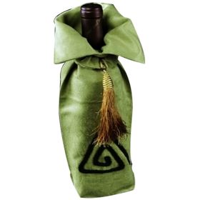 Clothing Classical Chinese  Wine Bottle Sets(Light Green,Free)