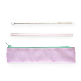 Lavender Glass Straw Set by BlushÂ®