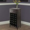 Ancona Modular Wine Cabinet with One Drawer & 24-Bottle