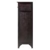 Ancona Modular Wine Cabinet with One Drawer, Glass Rack, X Shelf