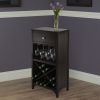 Ancona Modular Wine Cabinet with One Drawer, Glass Rack, X Shelf