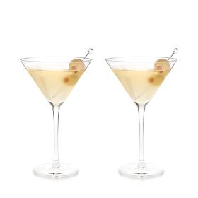 Stemmed Crystal Martini Glasses by ViskiÂ®