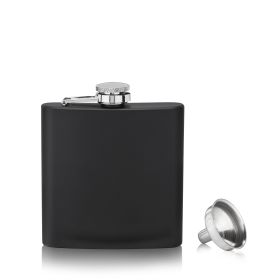 TrueFlaskâ„¢: 6 oz Matte Black Flask by True