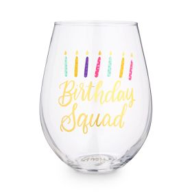 Birthday Squad 30 oz Stemless Wine Glass by BlushÂ®