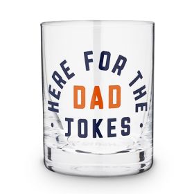 Here for the Dad Jokes Cocktail Glass by BlushÂ®