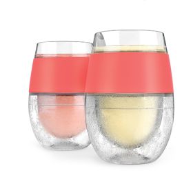 Wine FREEZEâ„¢ Cooling Cups in Coral (set of 2) by HOSTÂ®
