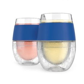 Wine FREEZEâ„¢ Cooling Cups in Blue (set of 2) by HOSTÂ®