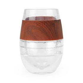 Wine FREEZEâ„¢ Cooling Cup in Wood Single