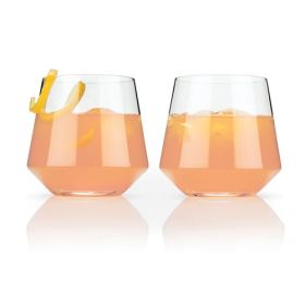 Angled Crystal Cocktail Tumblers by ViskiÂ®