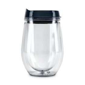 Traveler Double Walled Wine Tumbler in Grey by True