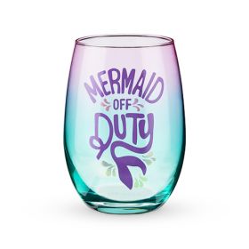 Mermaid Off Duty Stemless Wine Glass by BlushÂ®