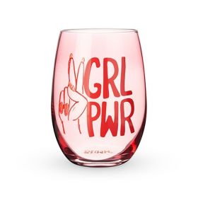 GRL PWR Stemless Wine Glass by BlushÂ®