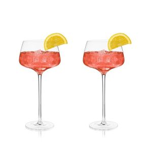 Angled Crystal Amaro Spritz Glasses by ViskiÂ®