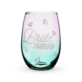 Bride Squad Stemless Wine Glass by BlushÂ®