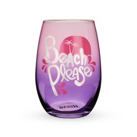 Beach Please Stemless Wine Glass by BlushÂ®