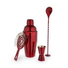 Red Barware Set