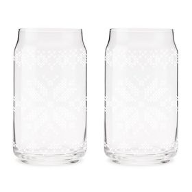 Nordic Knit Pint Glass Set by Foster & Rye